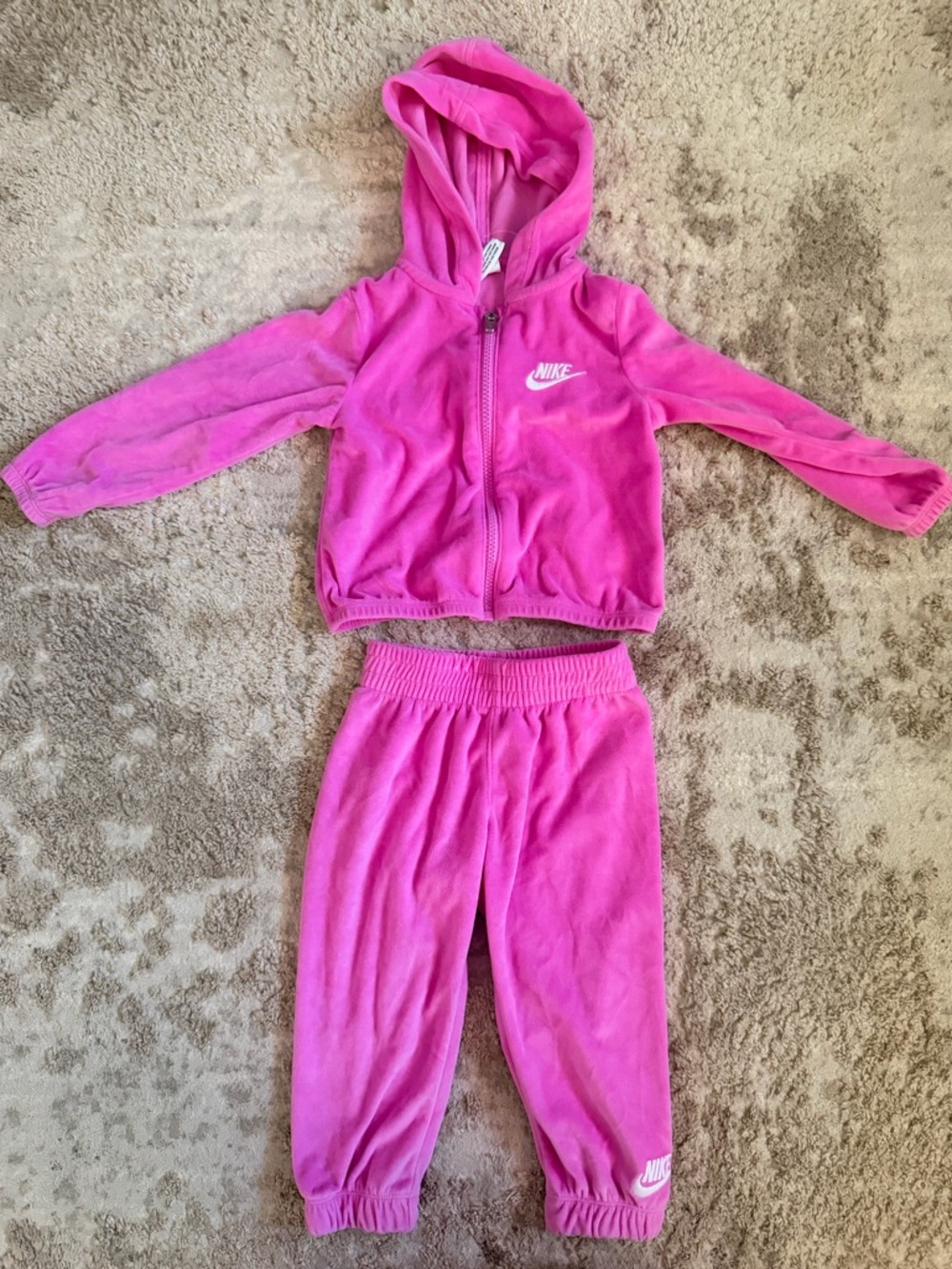 Nike Toddler Velvet Pink Set